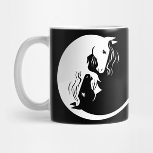 Horses Yin Yang Mug